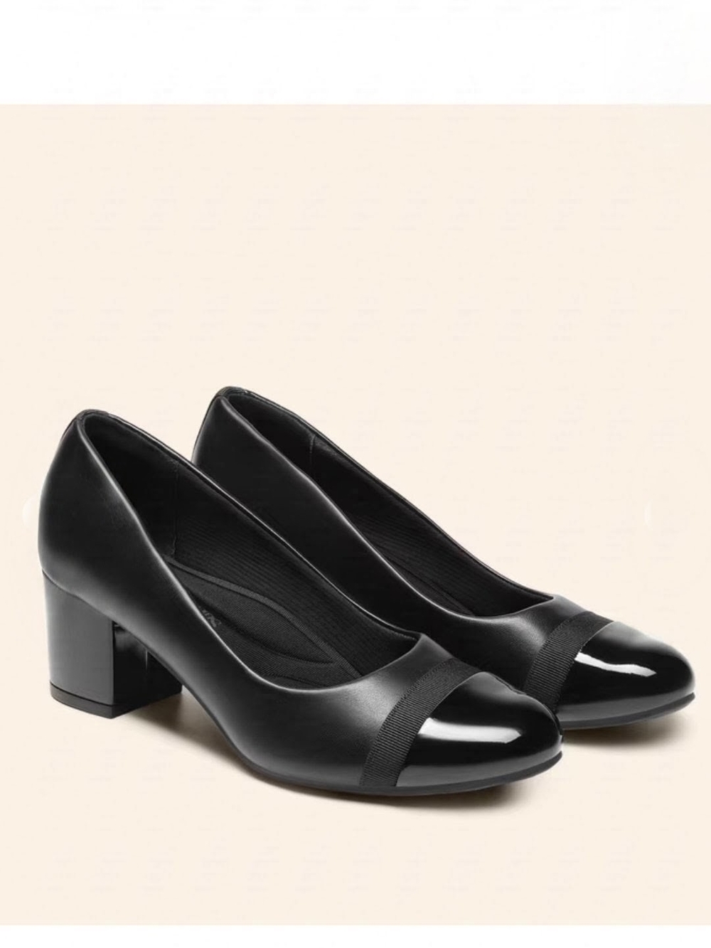 Dream Pairs Classic Black Block Heel Pumps - Comfortable Women's Dress Shoes 10